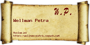 Wellman Petra névjegykártya